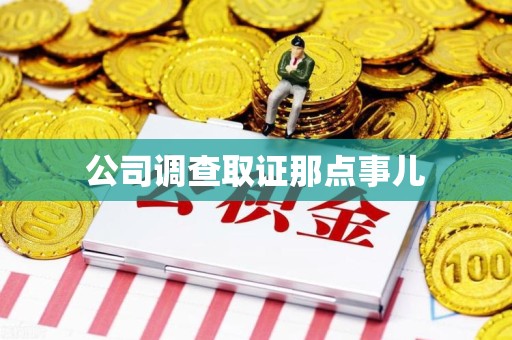 乐平公司调查取证那点事儿