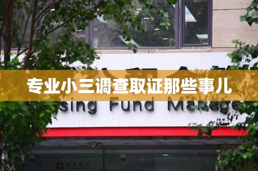 乐平专业小三调查取证那些事儿