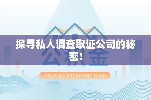 乐平探寻私人调查取证公司的秘密！