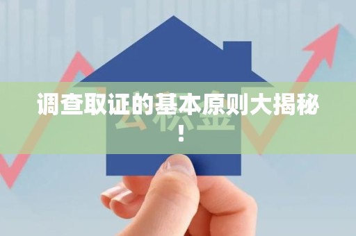 乐平调查取证的基本原则大揭秘！