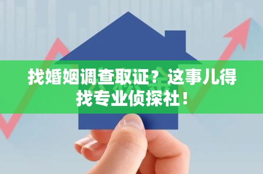 乐平找婚姻调查取证？这事儿得找专业侦探社！