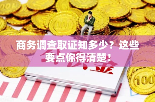 乐平商务调查取证知多少？这些要点你得清楚！
