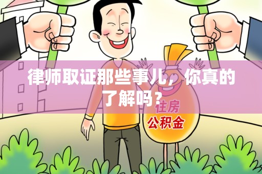 乐平律师取证那些事儿，你真的了解吗？